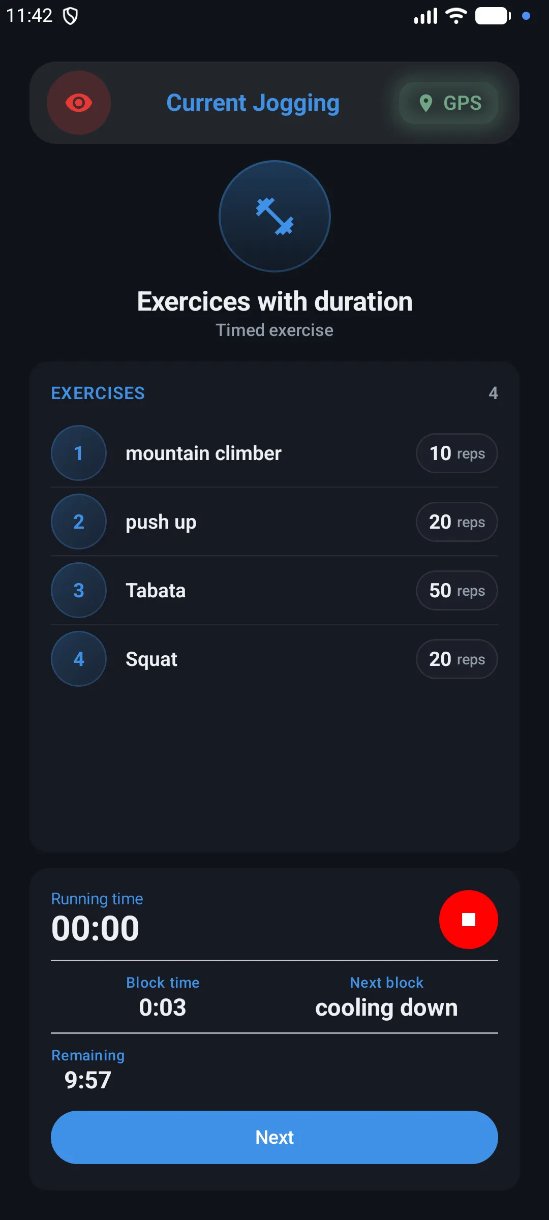 Conditioning block screen